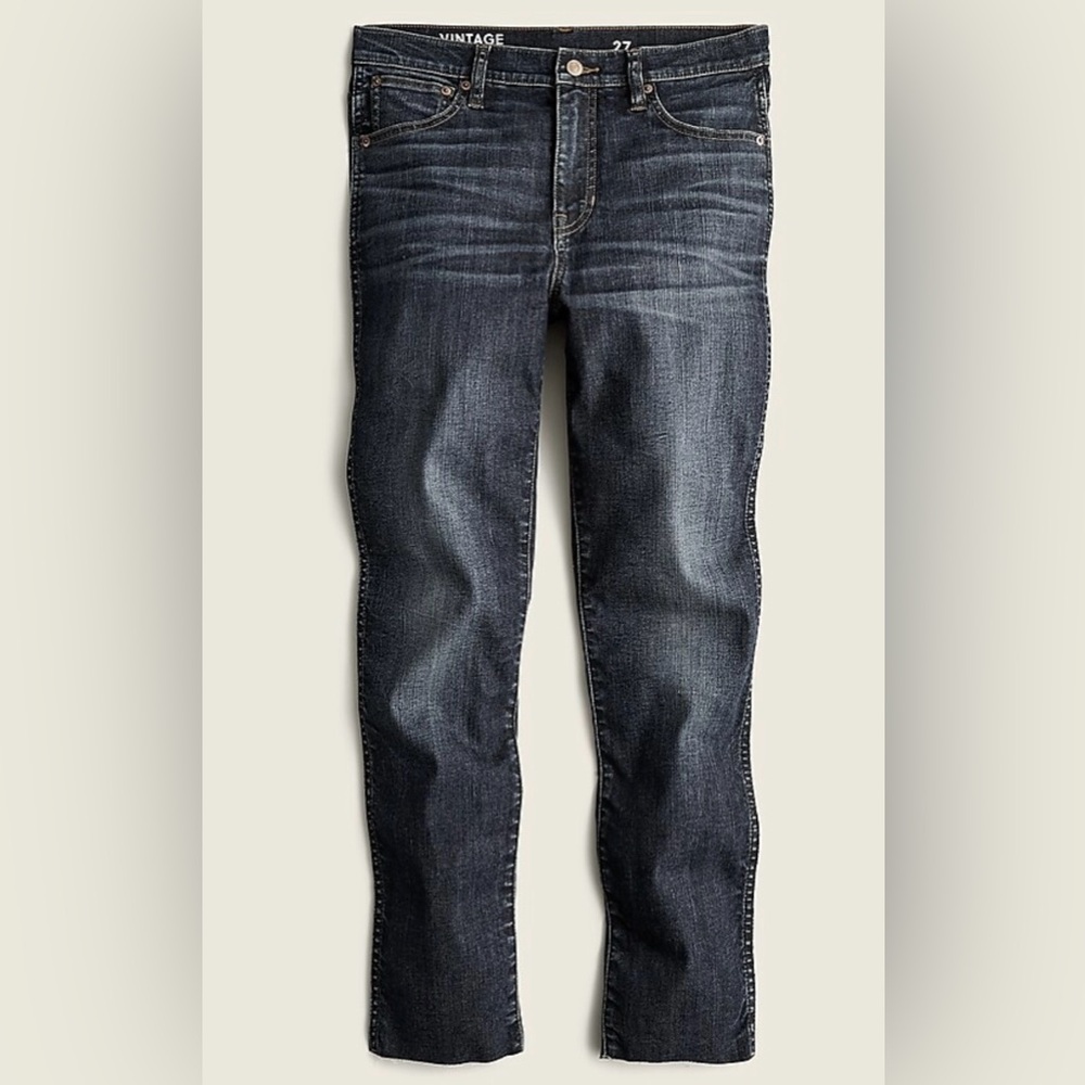 JCrew 9" vintage slim-straight jean in Rockport wash